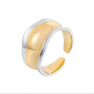 New Gold / 925 Sterling Silver Adjustable Ring